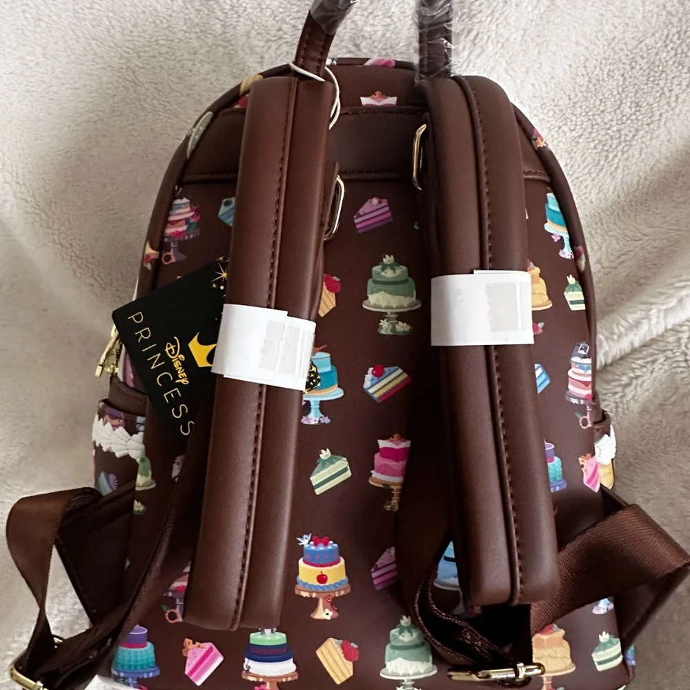 Disney Princess Dessert Cakes Loungefly Mini Backpack and Wallet Set: NWT - Picture 12 of 16